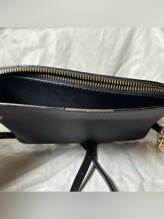 MICHAEL KORS Black Saffiano Crossbody with Gold Chain Trim - Picture 7 of 7